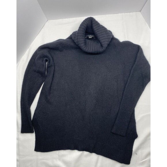 Ann Taylor Sweaters - ANN TAYLOR Cashmere Cowl Neck Sweater Small Black Classic Minimal Old Money